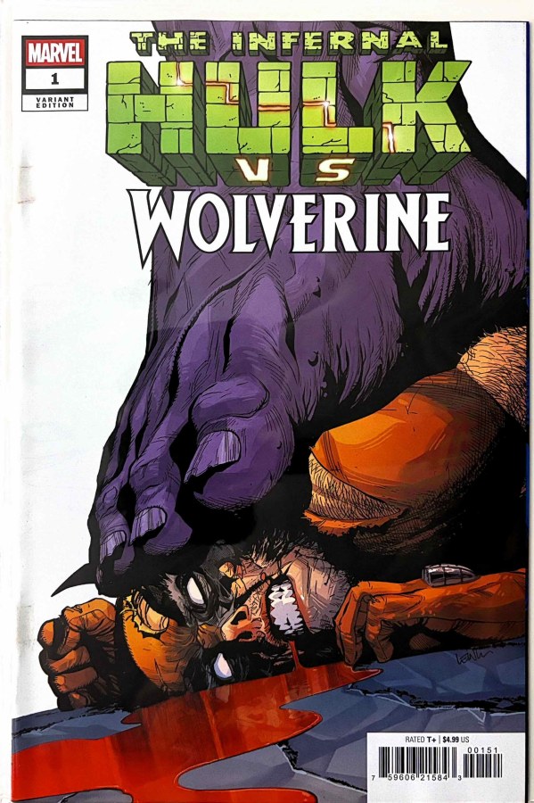 Infernal Hulk vs. Wolverine #1 (2026) Marvel Leinil Francis Yu Cover cover