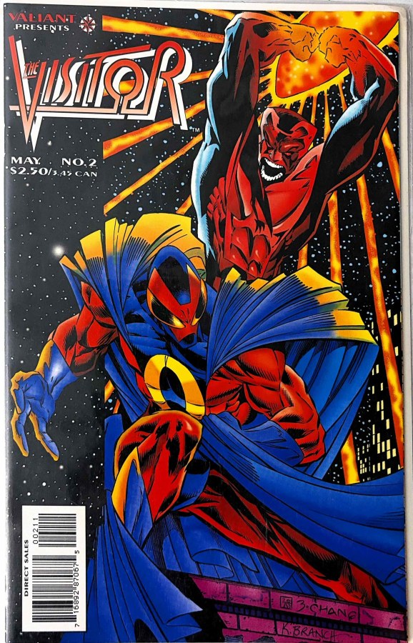 The Visitor #2 (1995) Valiant First Printing cover