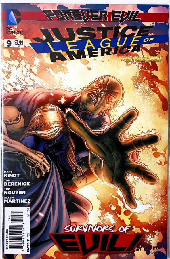 Justice League of America #9 (2014) DC First Printing cover