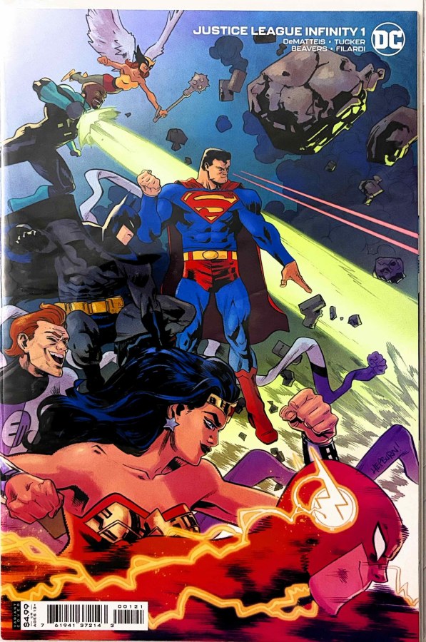 Justice League Infinity #1 (2021) DC Scott Hepburn Cardstock Variant Cover cover