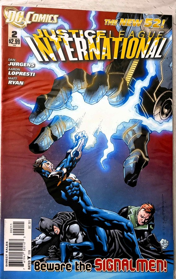 Justice League International #2 (2011) DC First Printing cover