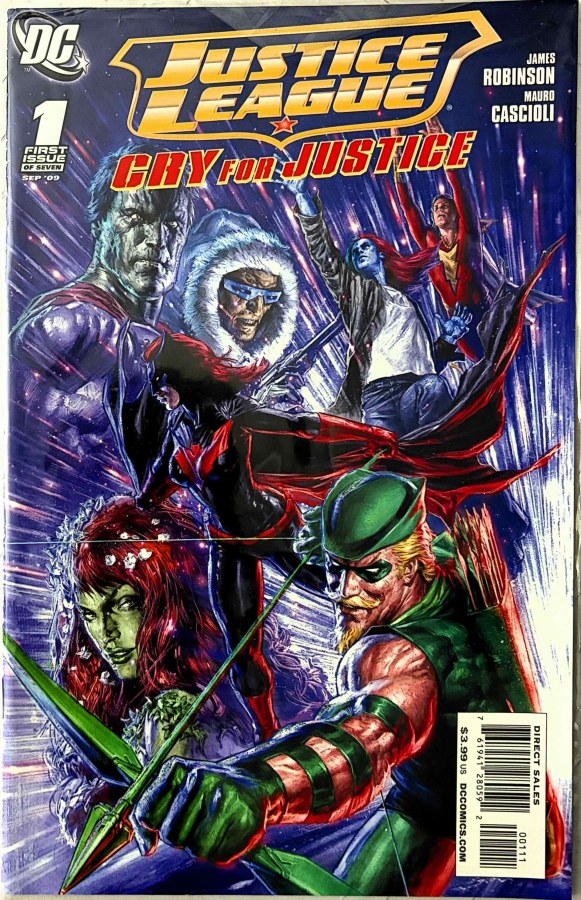 Justice League: Cry for Justice #1 (2009) DC cover