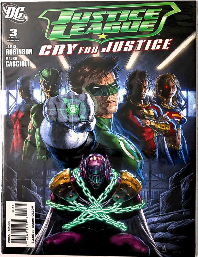 Justice League: Cry for Justice #3 (2009) DC cover
