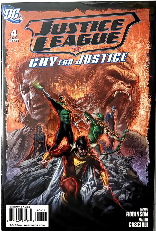 Justice League: Cry for Justice #4 (2009) DC cover