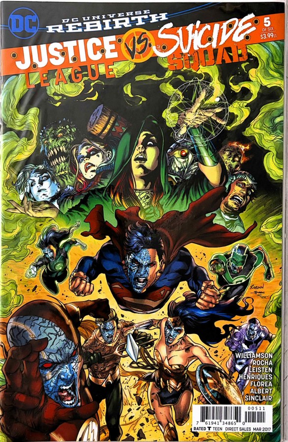 Justice League vs. Suicide Squad #5 (2017) DC First Printing cover
