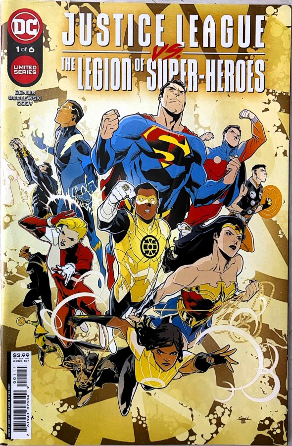 Justice League vs. the Legion of Super-Heroes #1 (2022) DC cover