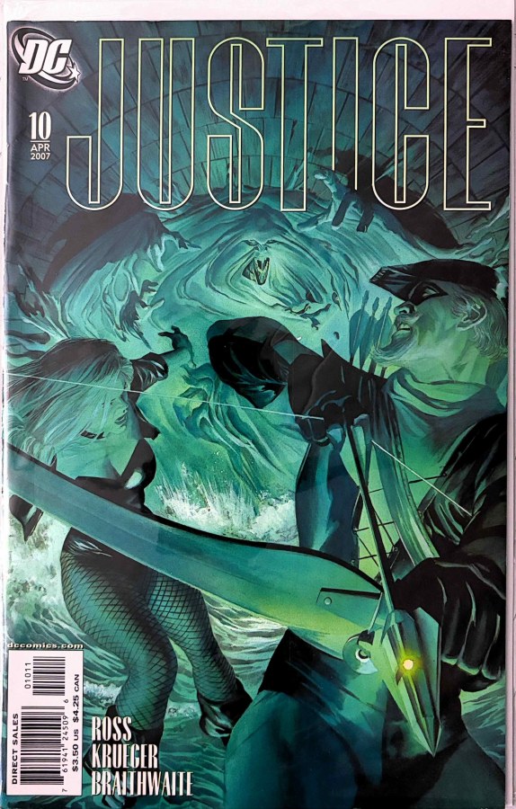 Justice #10 (2007) DC First Printing cover
