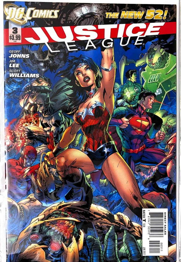 Justice League #3 (2012) DC First Printing cover