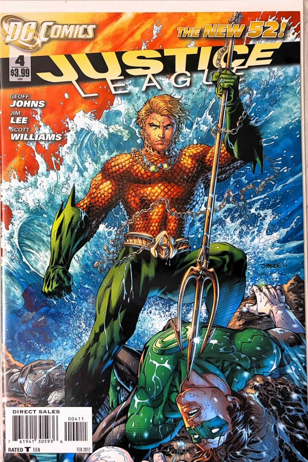 Justice League #4 (2012) DC First Printing cover