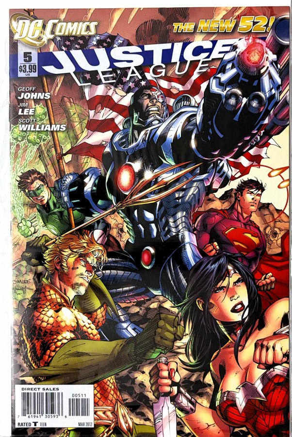 Justice League #5 (2012) DC First Printing cover