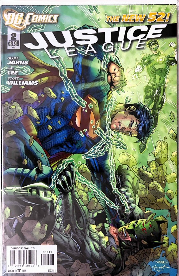 Justice League #2 (2011) DC First Printing cover