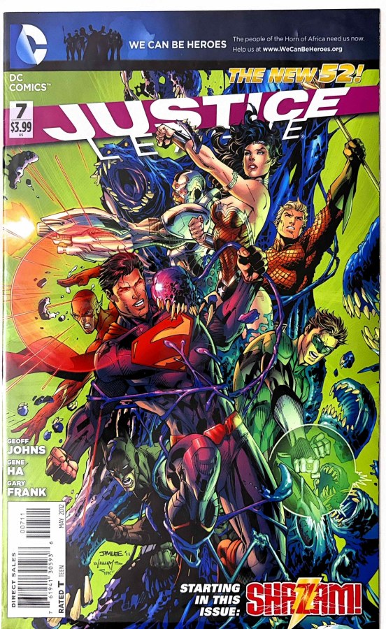 Justice League #7 (2012) DC First Printing cover