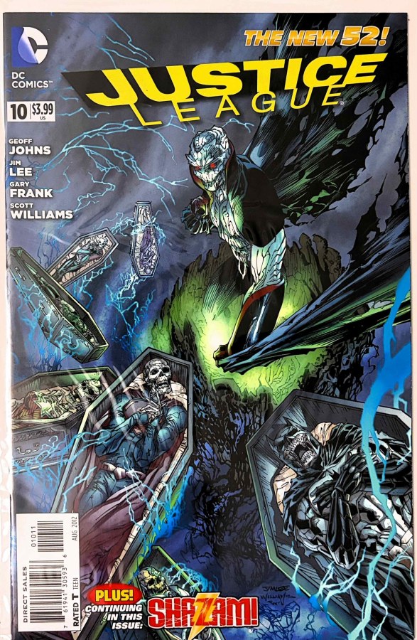 Justice League #10 (2012) DC First Printing cover