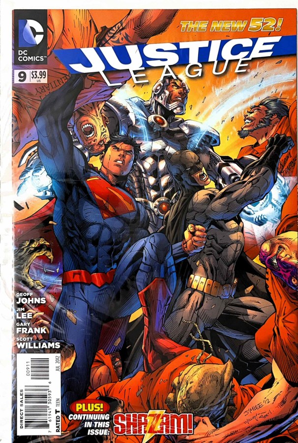 Justice League #9 (2012) DC First Printing cover