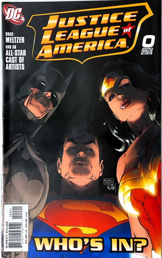 Justice League of America #0 (2006) DC First Printing cover