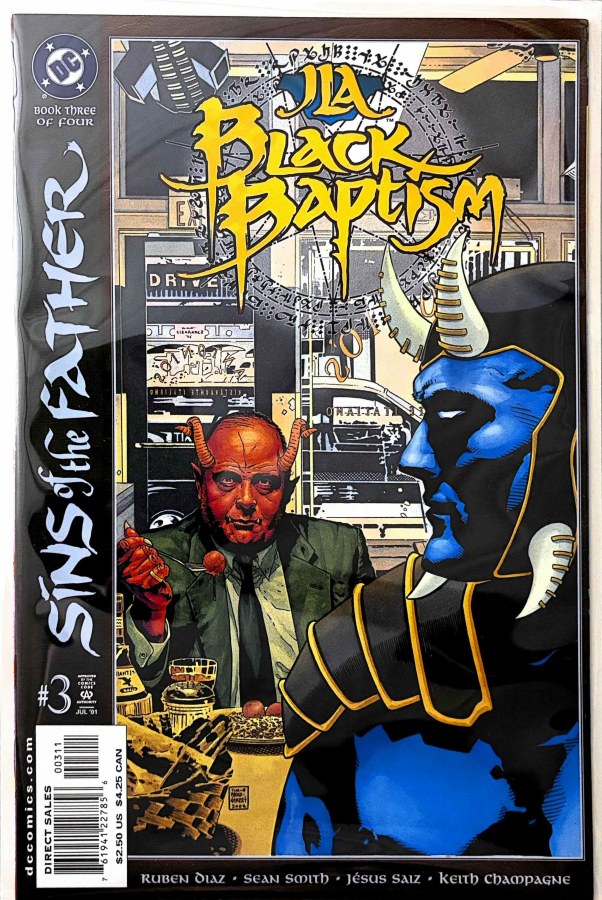 JLA: Black Baptism #3 (2001) DC First Printing cover
