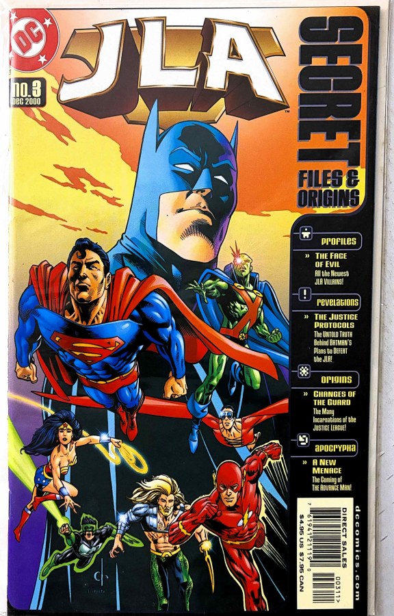 JLA Secret Files #3 (2000) DC First Printing cover