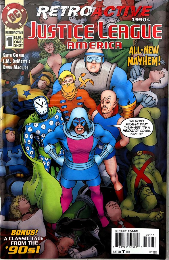 DC Retroactive: JLA - The '90s #1 (2011) DC First Printing cover