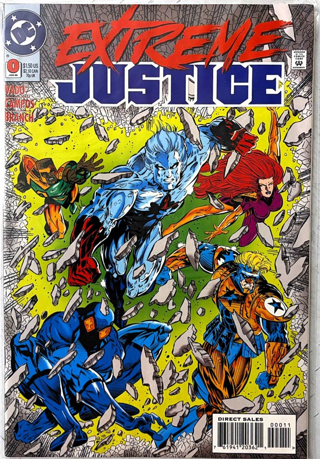 Extreme Justice #0 (1995) DC First Printing cover