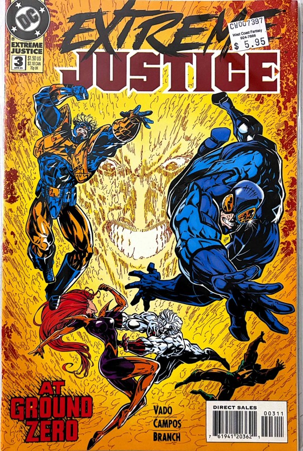Extreme Justice #3 (1996) DC First Printing cover