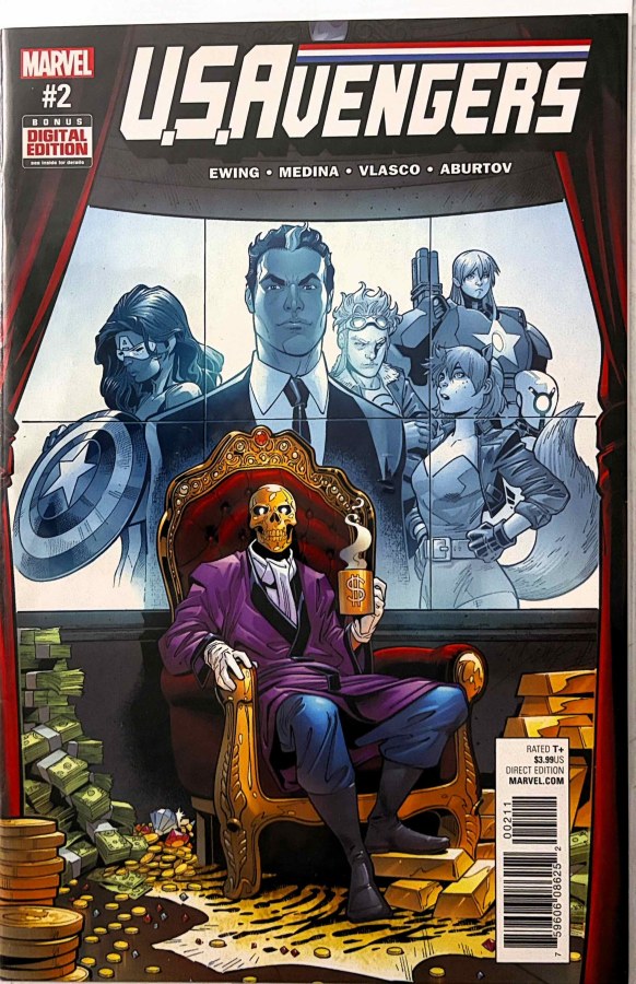 U.S.Avengers #2 (2017) Marvel First Printing cover