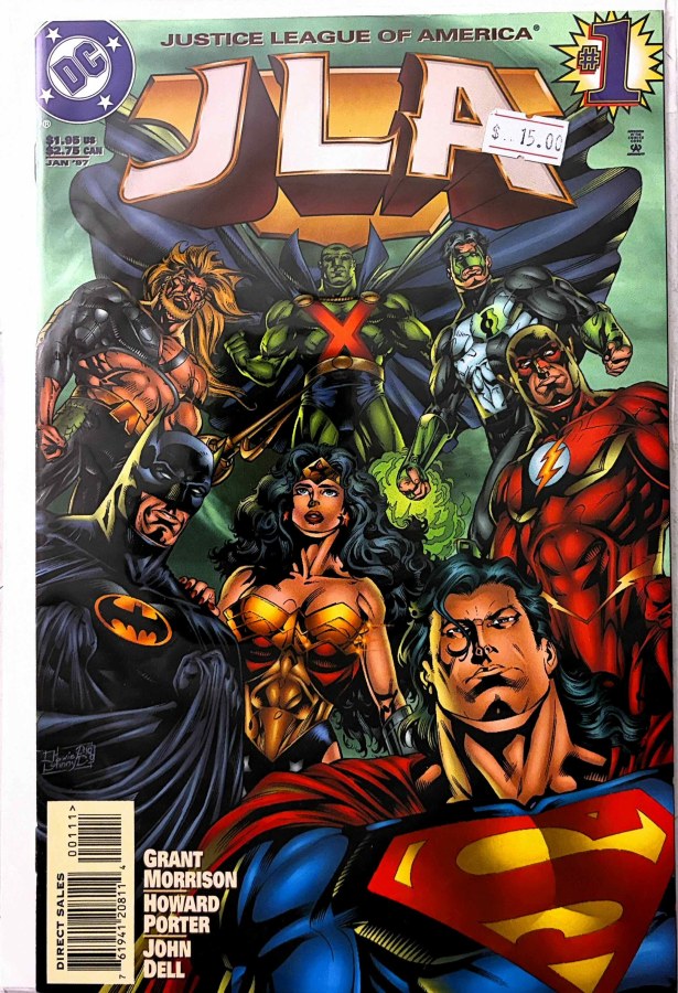 JLA #1 (1997) DC First Printing cover