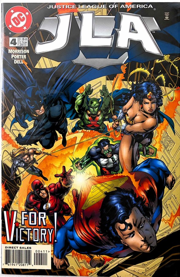 JLA #4 (1997) DC First Printing cover