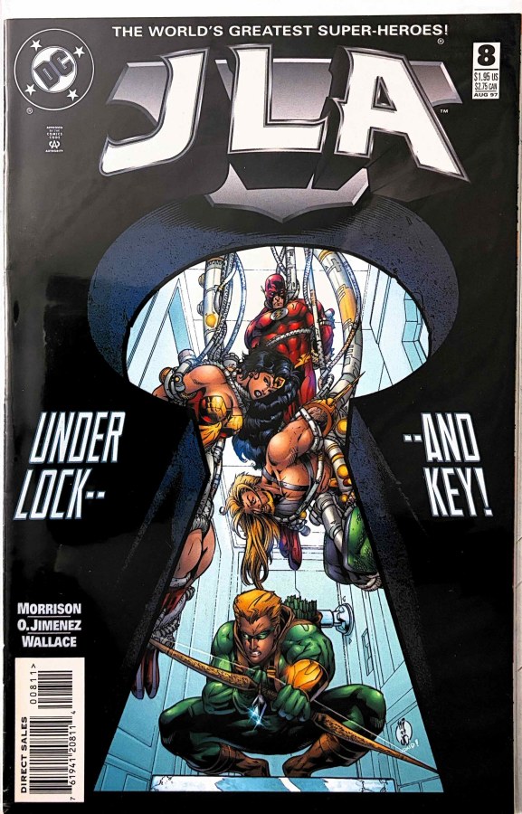 JLA #8 (1997) DC First Printing cover