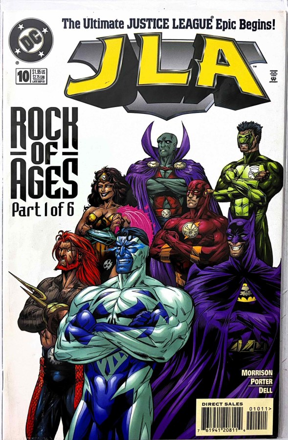 JLA #10 (1997) DC First Printing cover