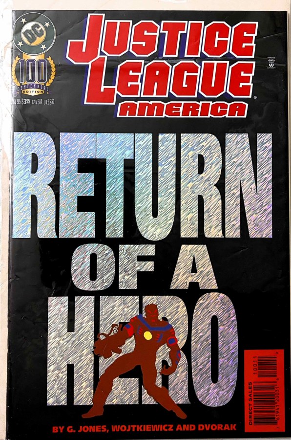 Justice League America #100 (1995) DC cover