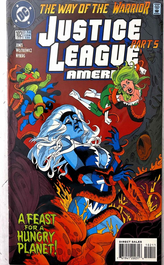 Justice League America #102 (1995) DC First Printing cover