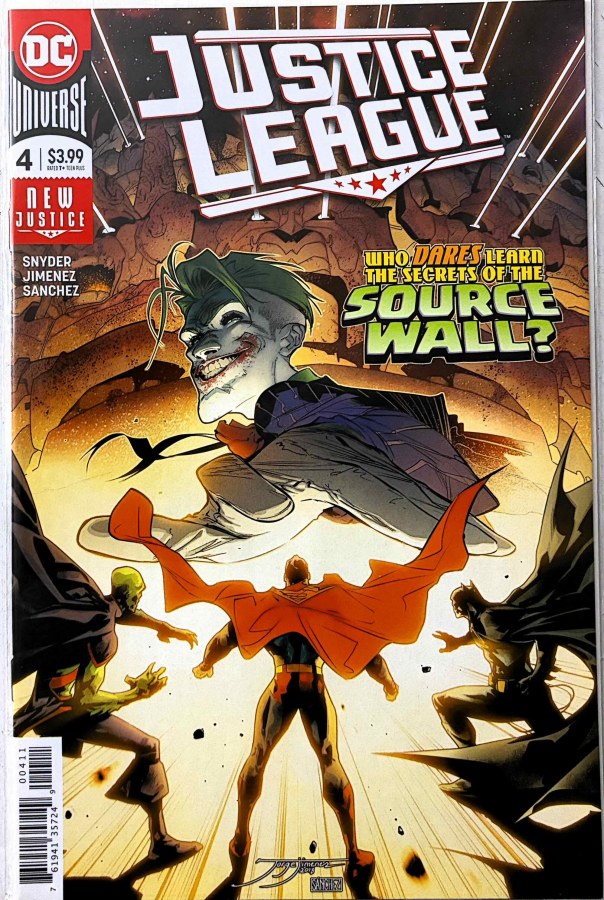 Justice League #4 (2018) DC First Printing cover