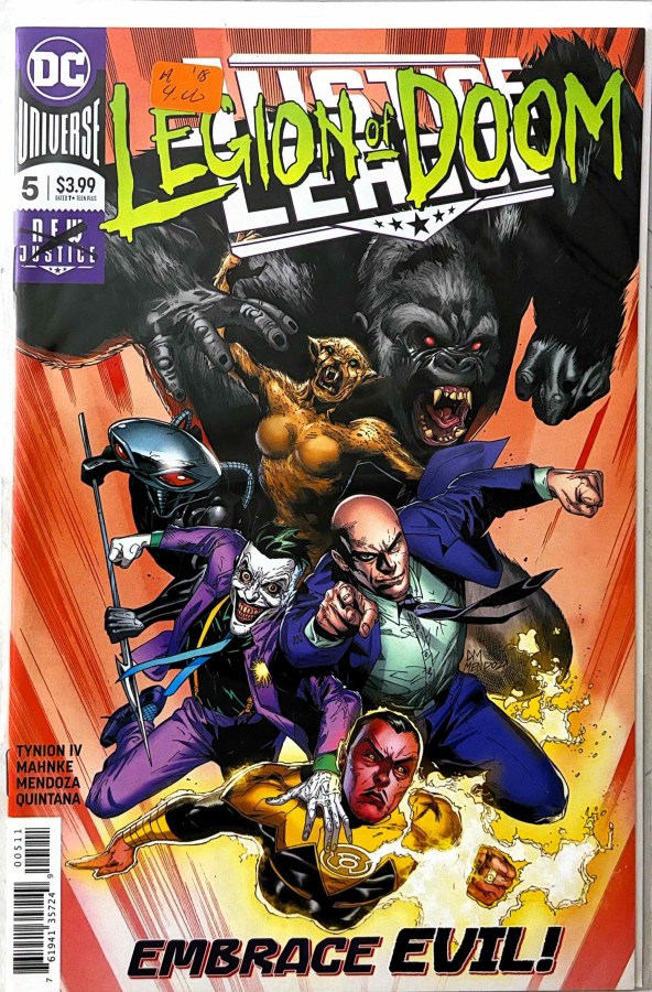 Justice League #5 (2018) DC First Printing cover