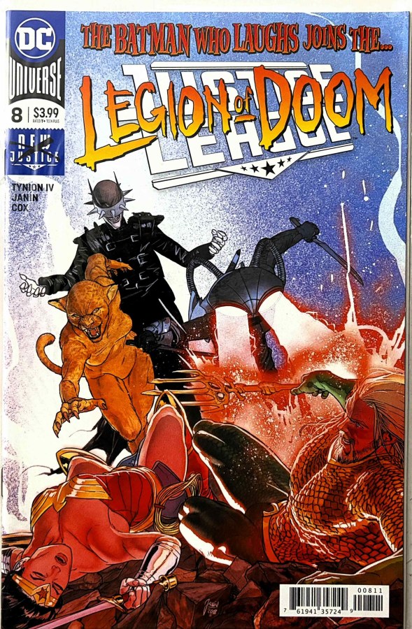 Justice League #8 (2018) DC First Printing cover