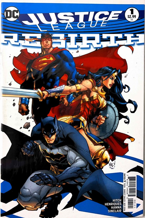 Justice League: Rebirth #1 (2016) DC First Printing cover