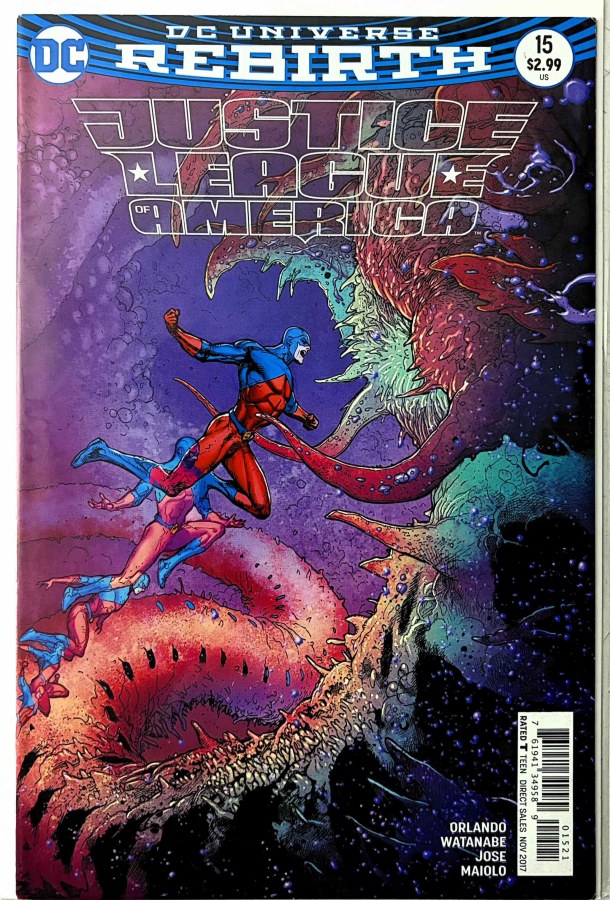 Justice League of America #15 (2017) DC First Printing cover
