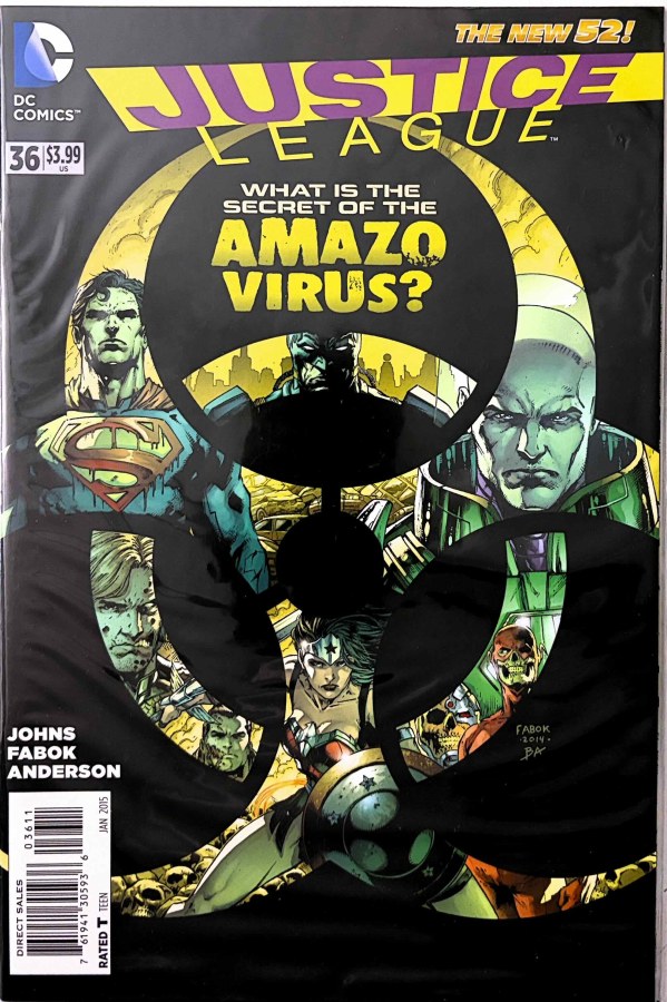 Justice League #36 (2015) DC First Printing cover