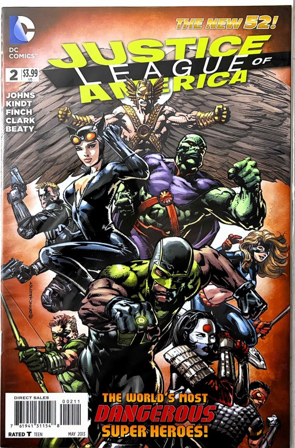 Justice League of America #2 (2013) DC First Printing cover