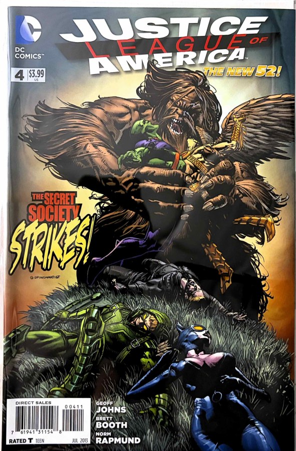 Justice League of America #4 (2013) DC First Printing cover