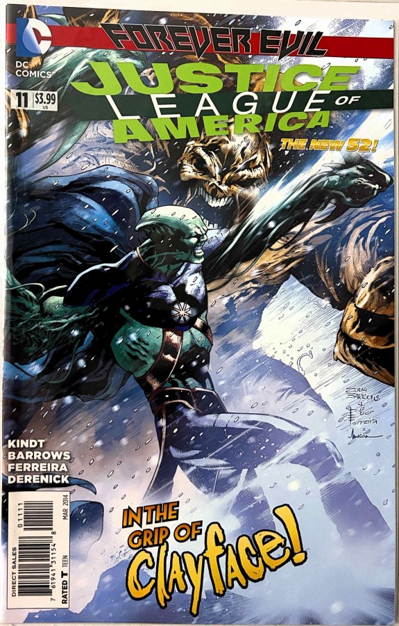 Justice League of America #11 (2014) DC First Printing cover