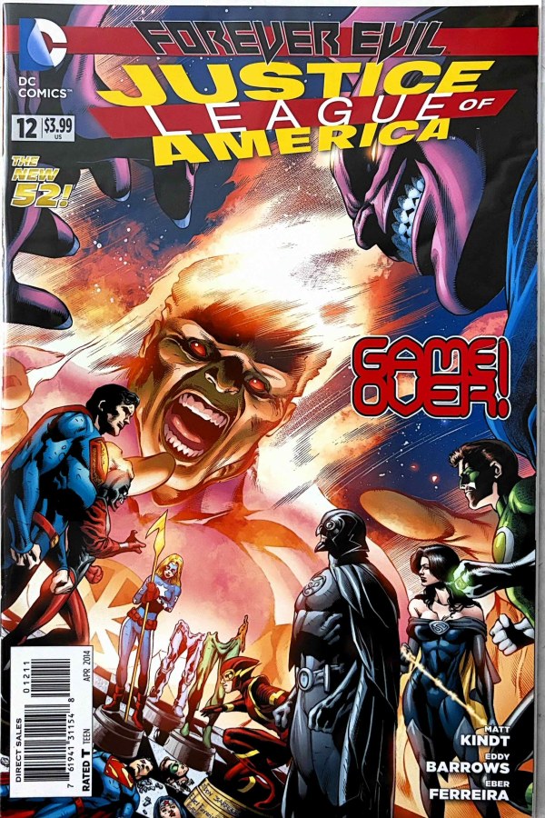Justice League of America #12 (2014) DC First Printing cover