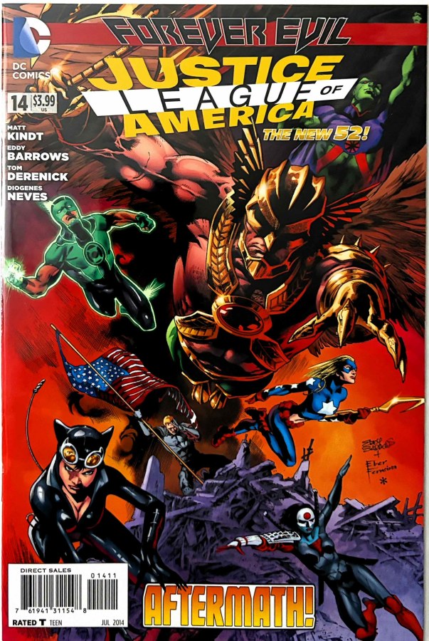 Justice League of America #14 (2014) DC First Printing cover