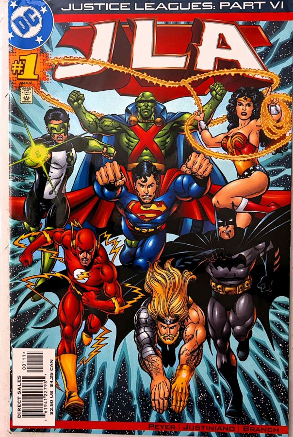 Justice Leagues: JLA #1 (2001) DC First Printing cover