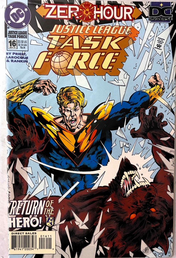 Justice League Task Force #16 (1994) DC First Printing cover
