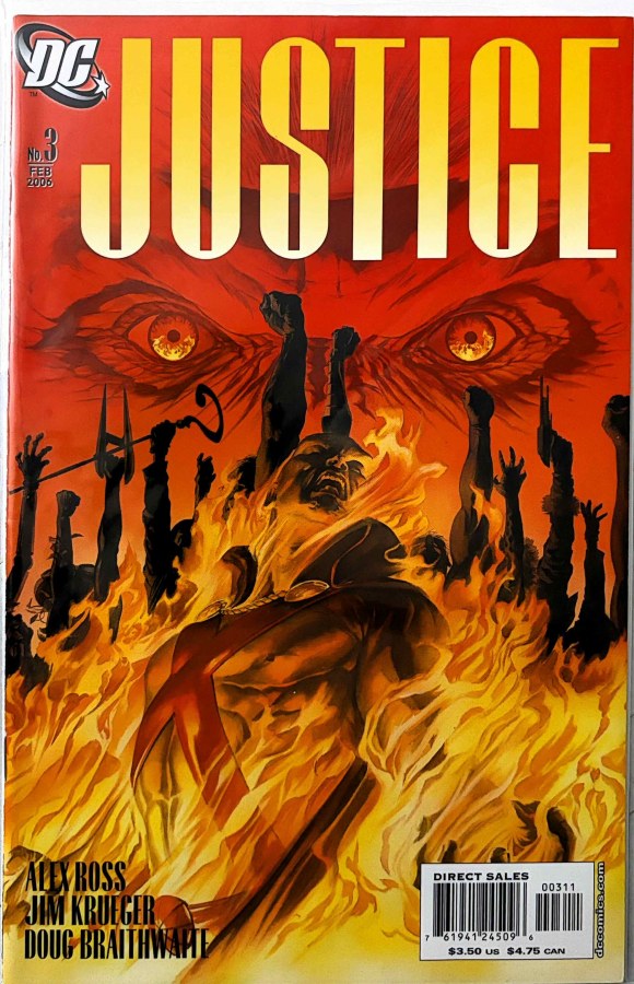 Justice #3 (2006) DC First Printing cover