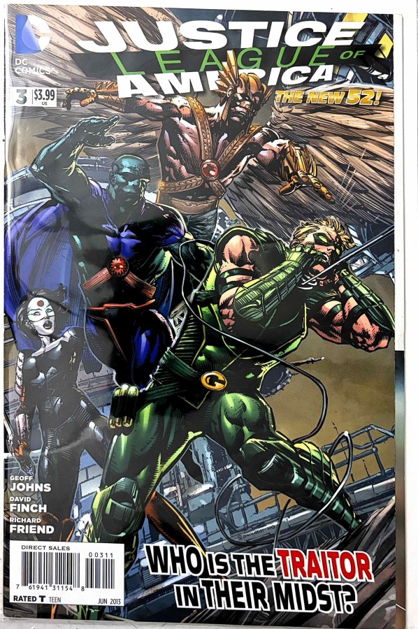 Justice League of America #3 (2013) DC First Printing cover
