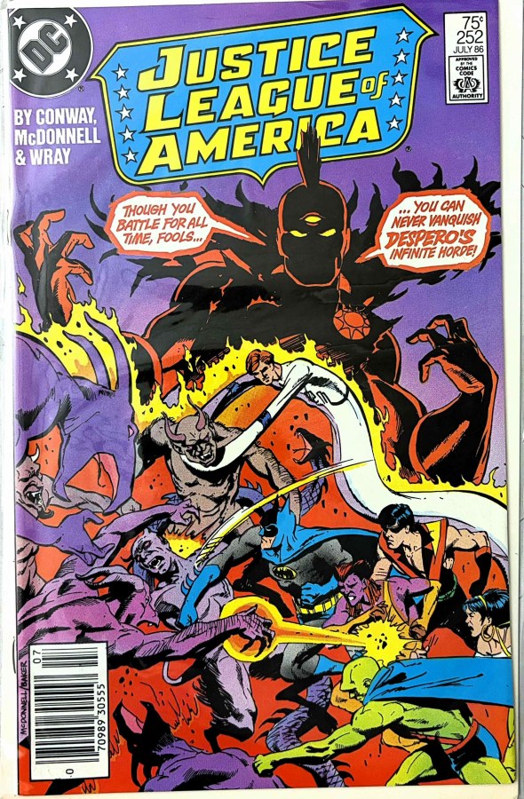 Justice League of America #252 (1986) DC cover