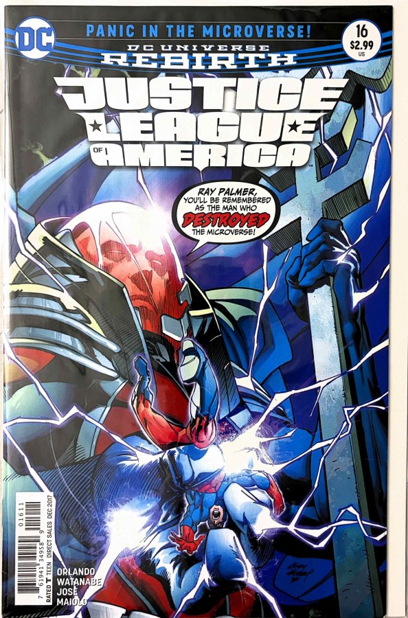 Justice League of America #16 (2017) DC First Printing cover