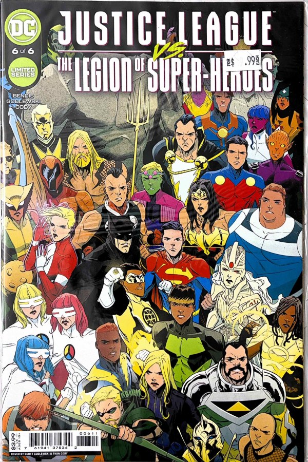 Justice League vs. the Legion of Super-Heroes #6 (2022) DC cover