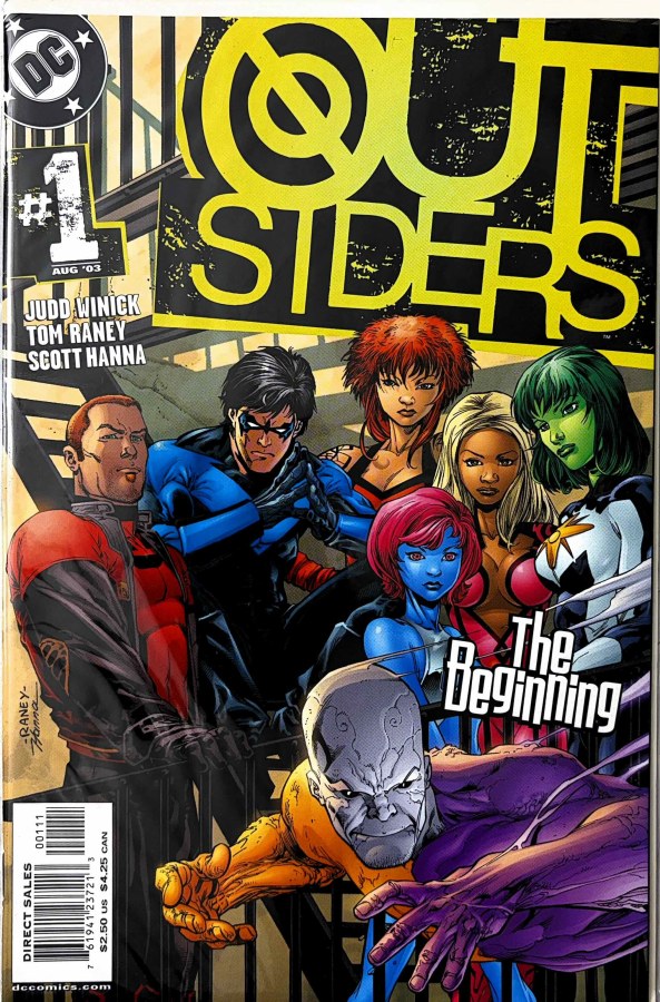 Outsiders #1 (2003) DC First Printing cover